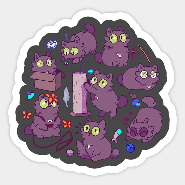 Cat Code Sticker by tabrakadabra